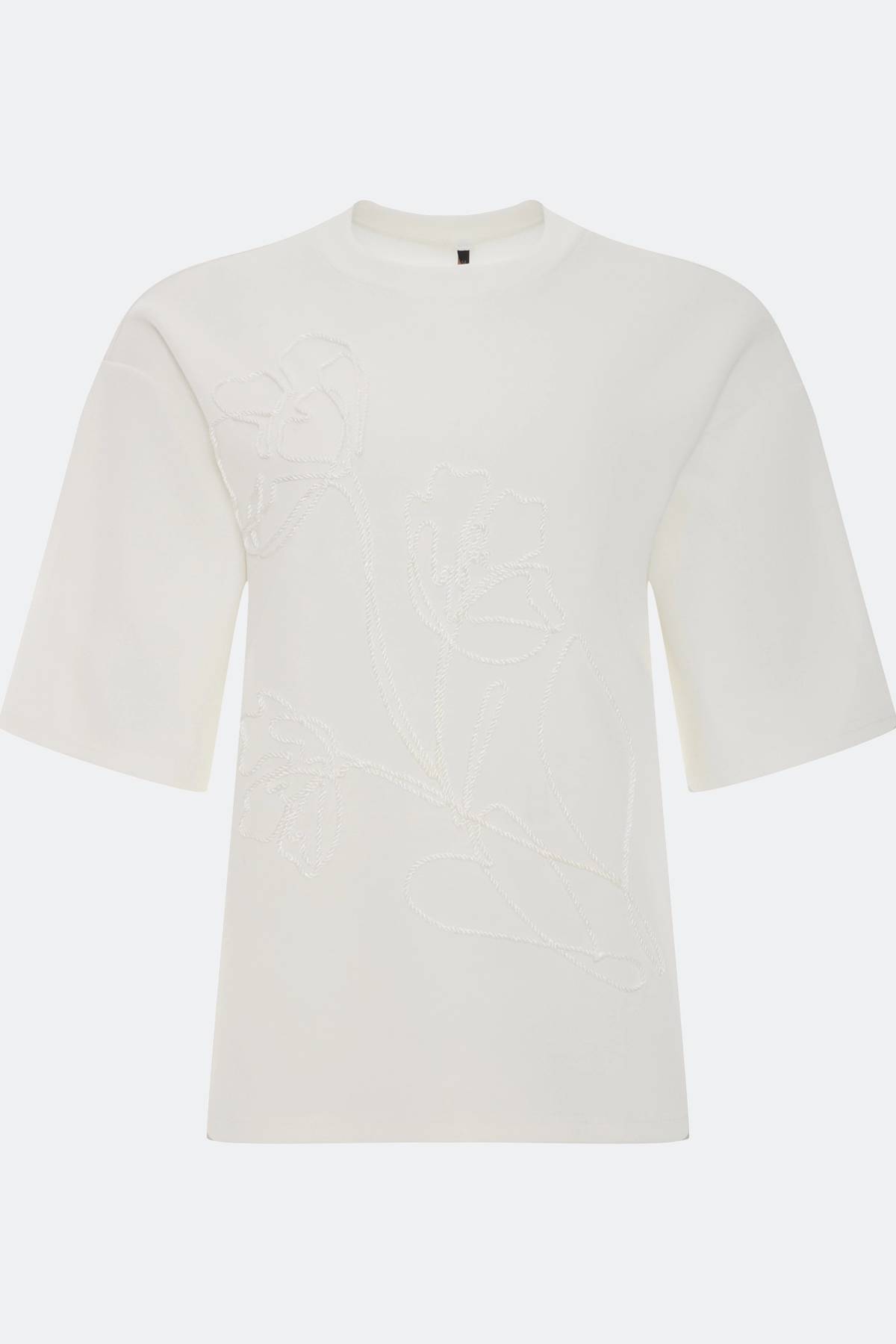 Лимитированная серия белый джемпер с палантином, 40