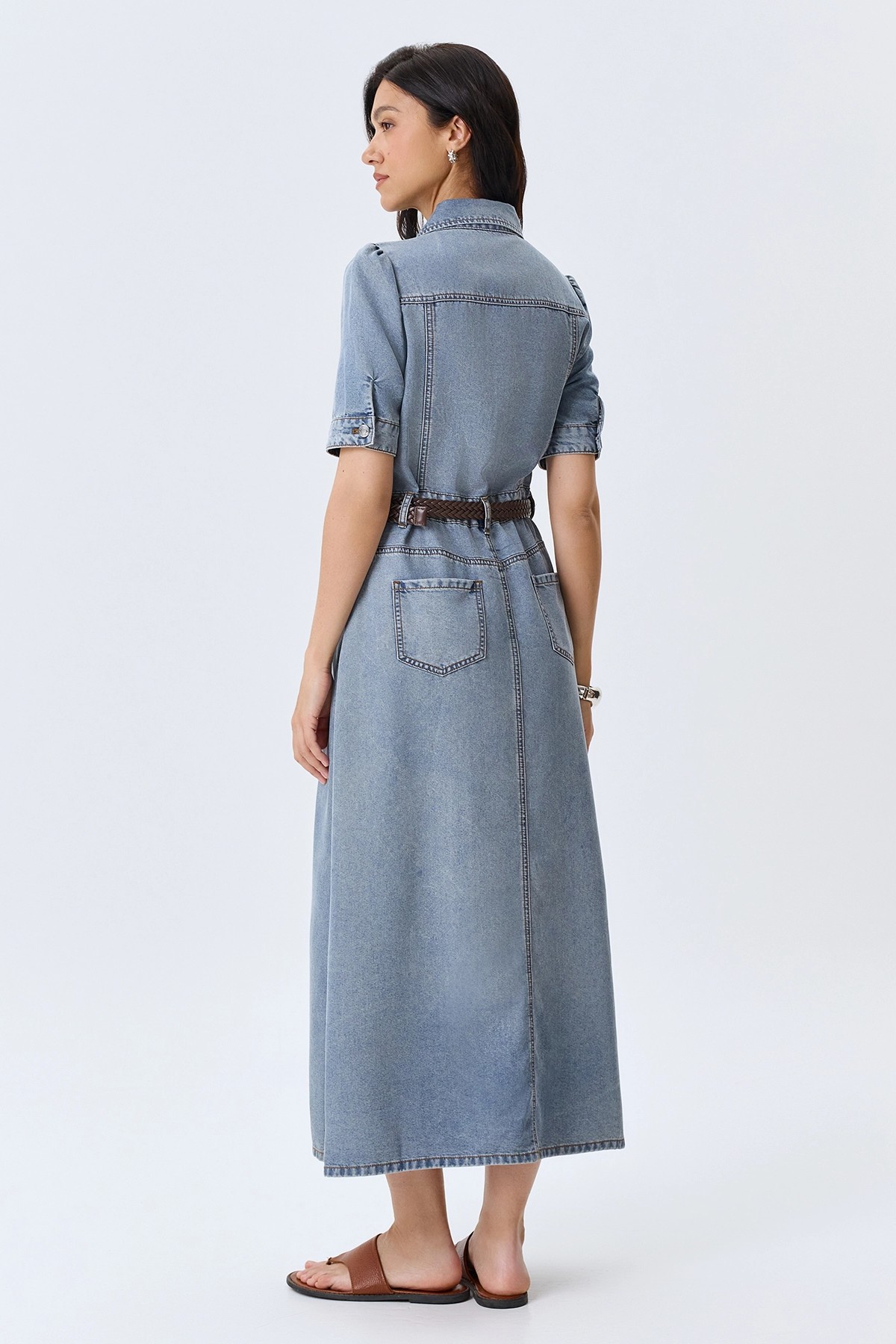 Платье-миди из денима, 52