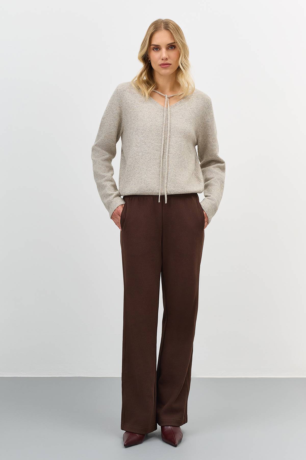 Брюки из смесового хлопка, 50