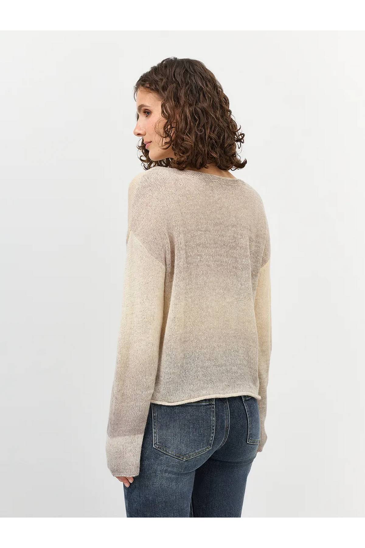 Лимитированная серия джемпер с градиентным принтом и ремень, 40