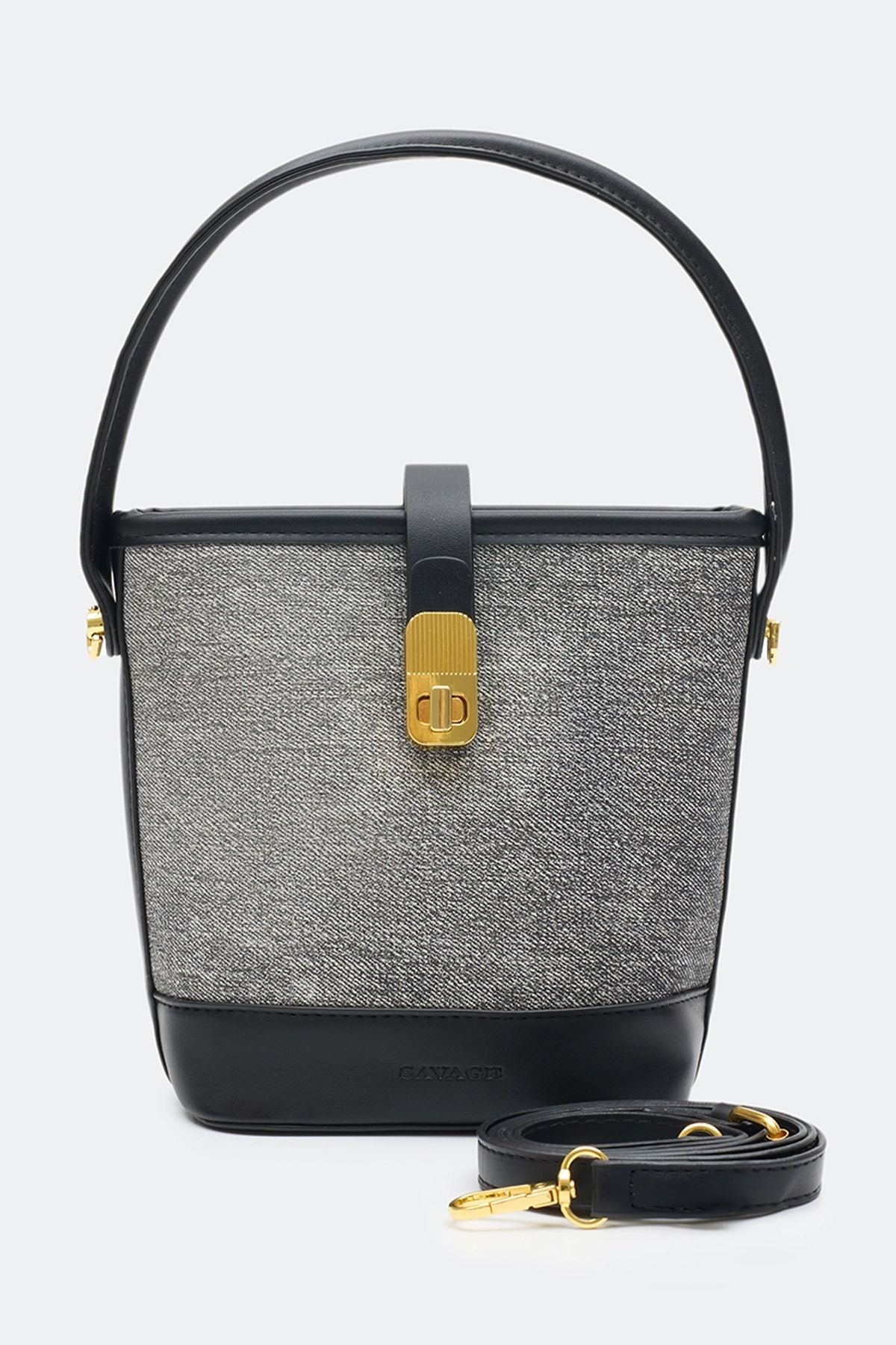 Комбинированная сумка из искусственной кожи, One