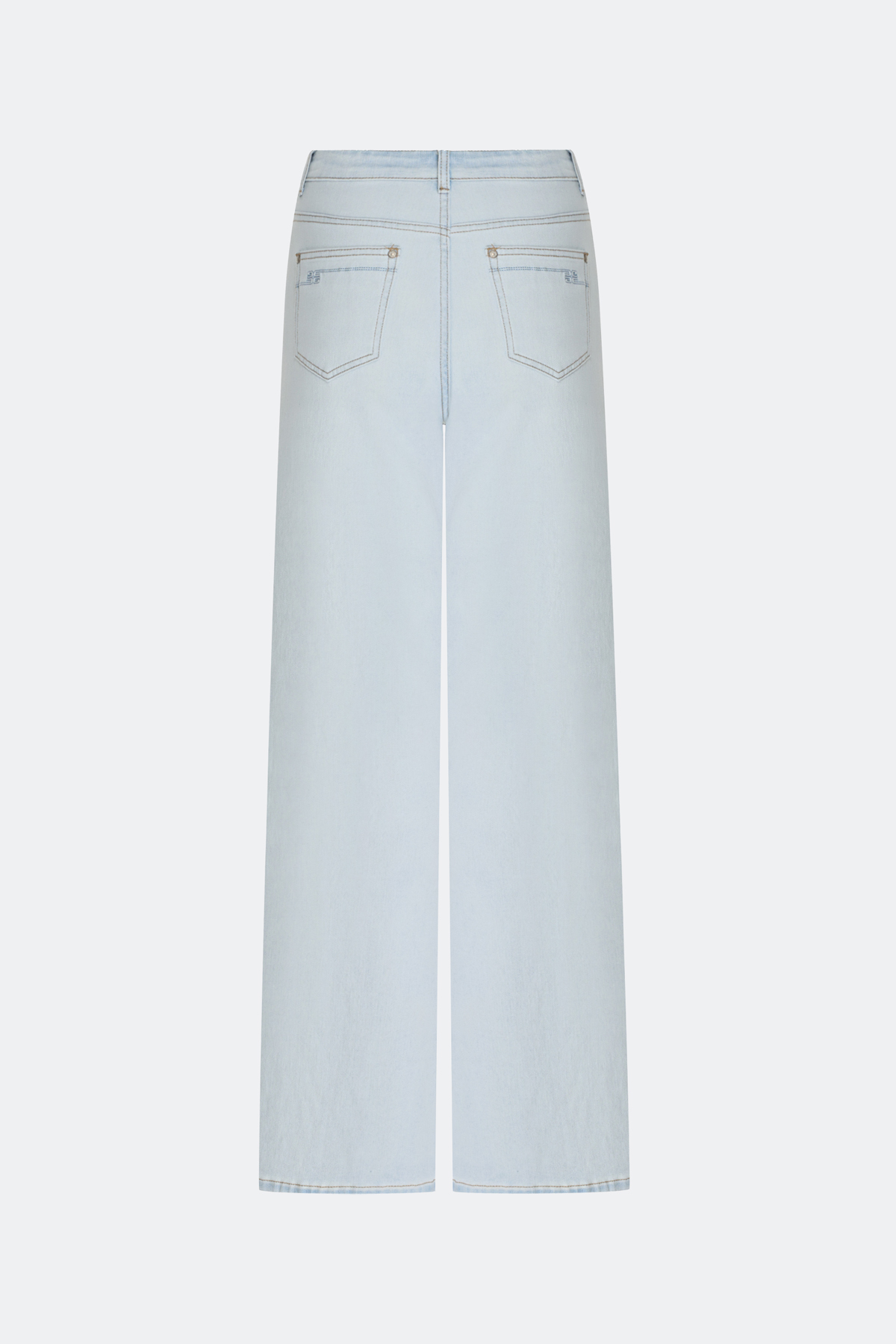 Джинсы Wide leg с акцентными лампасами, 46