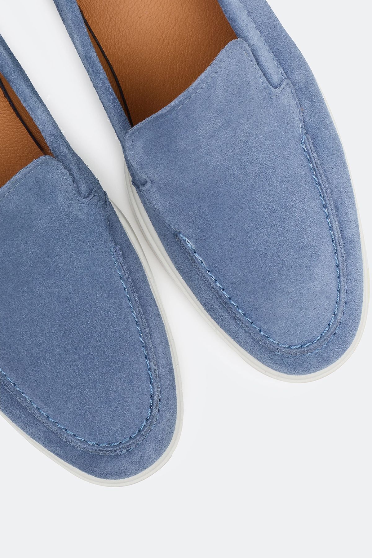 Лоферы из натуральной замши в ярком цвете, 36р