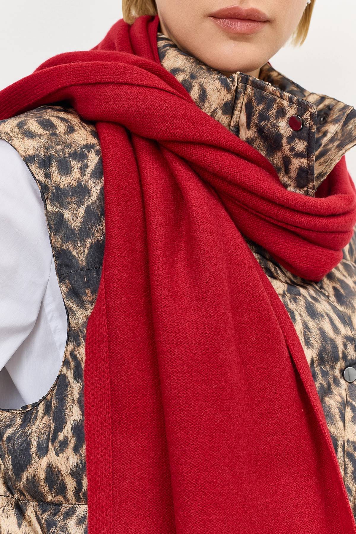 Вязаный шарф из 100% шерсти, One