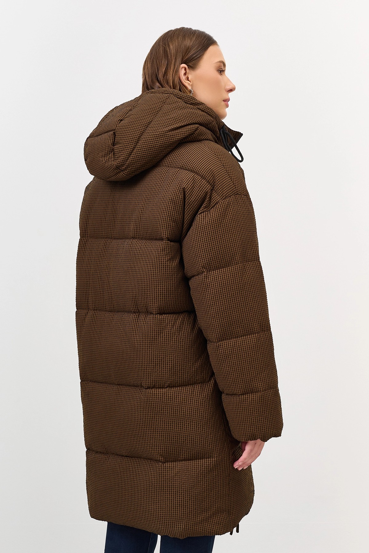 Пальто из фактурной ткани, 48