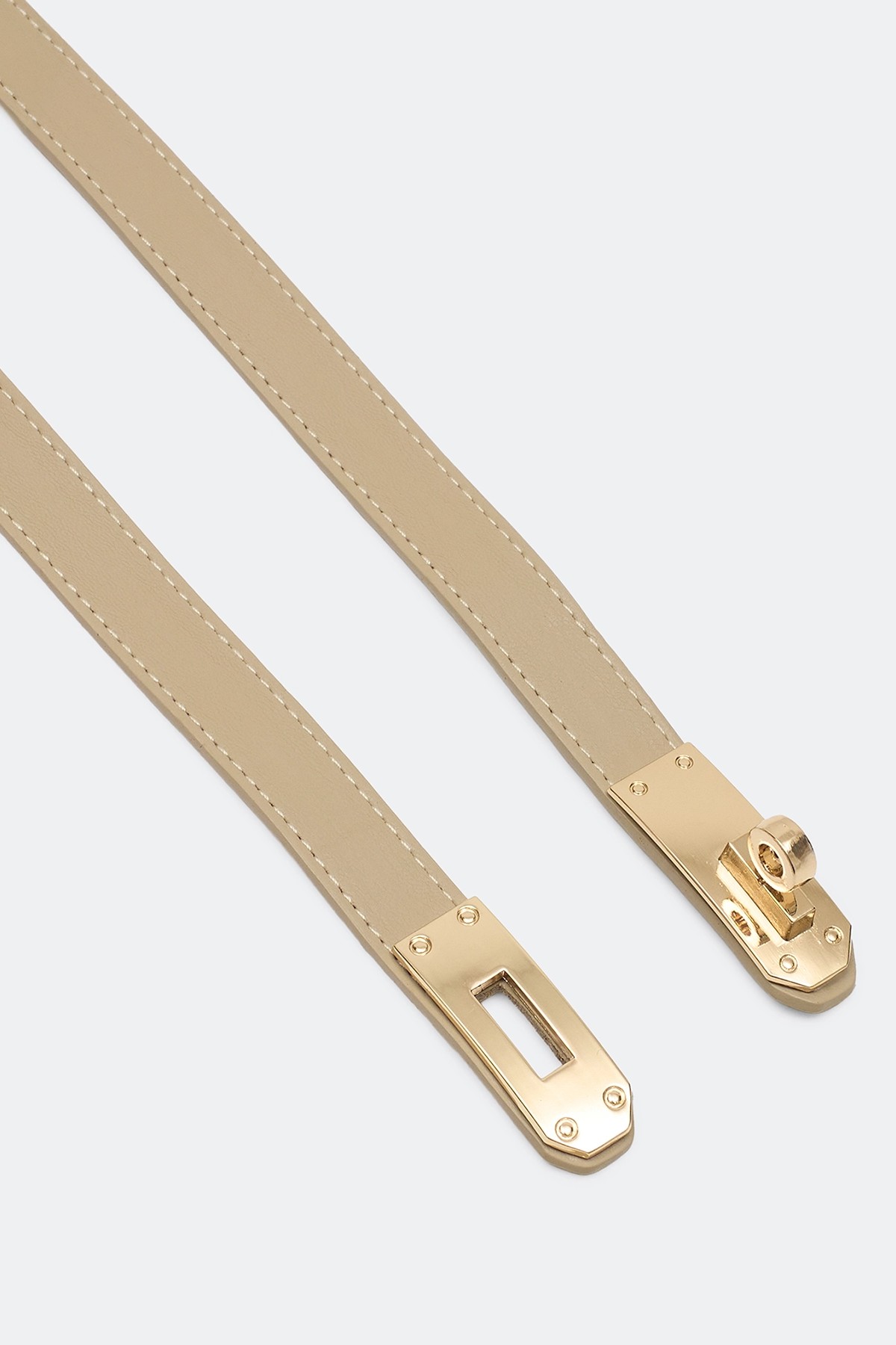 Тонкий ремень с поворотным замком, One