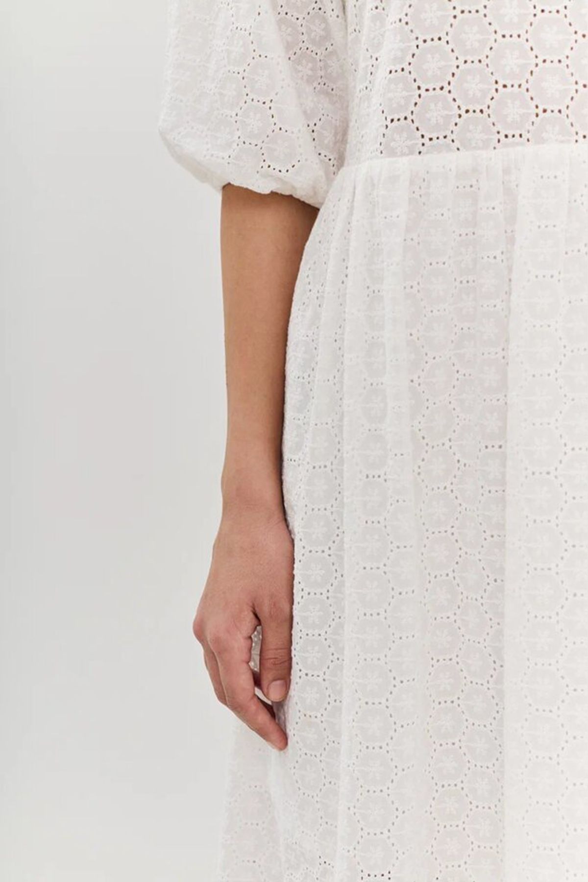 Платье из хлопка с рукавами-фонариками, 40р