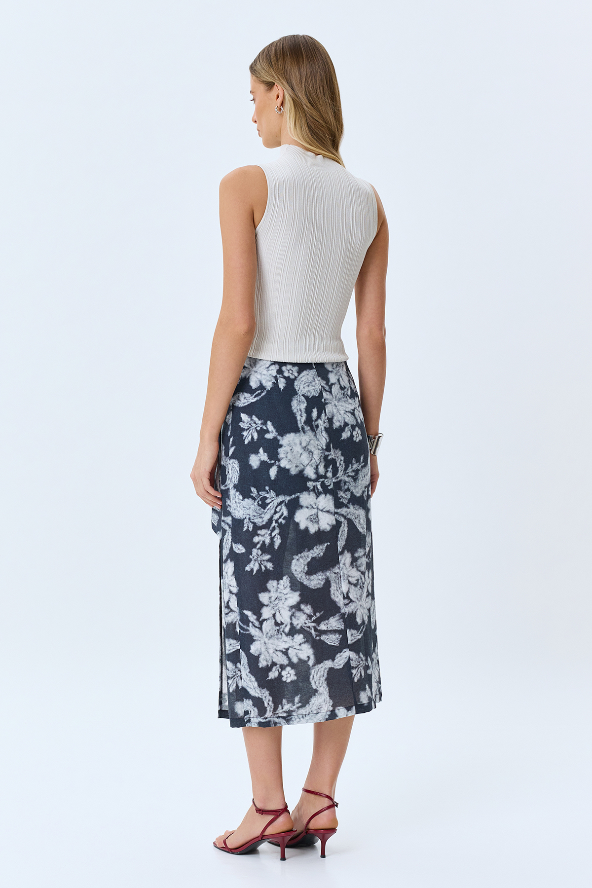 Юбка-миди с имитацией запаха, 52