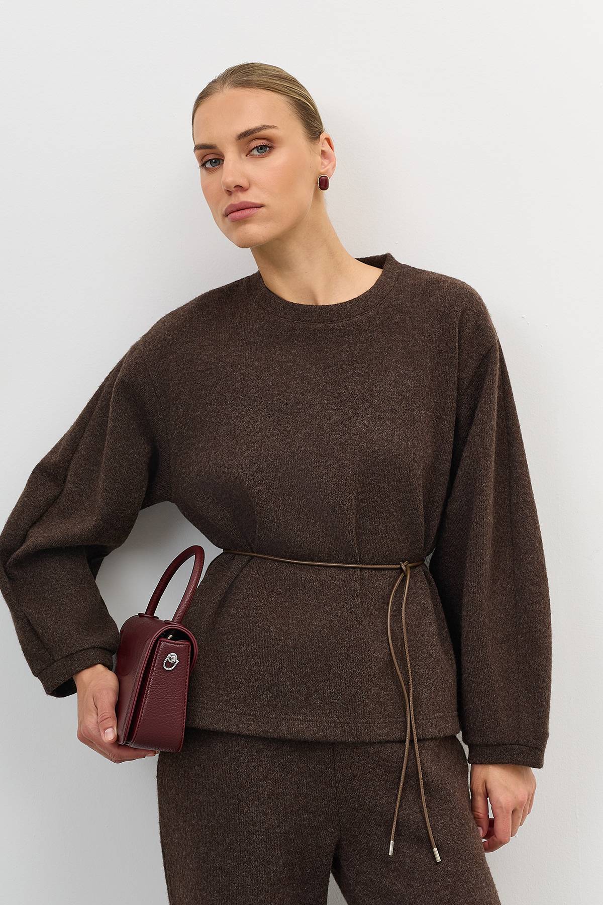 Лимитированная серия теплые трикотажные брюки и ремень, 40