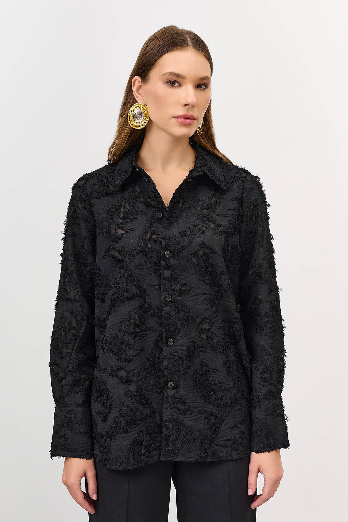 Лимитированная серия классическая блузка с ремнем, 42