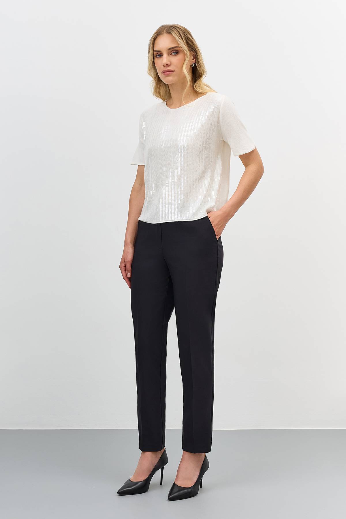 Лимитированая серия классические зауженные брюки с ремнем, 52