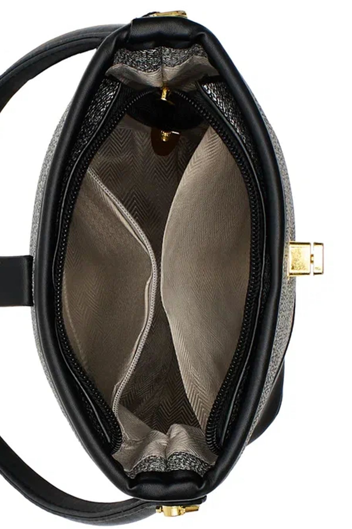 Комбинированная сумка из искусственной кожи, One