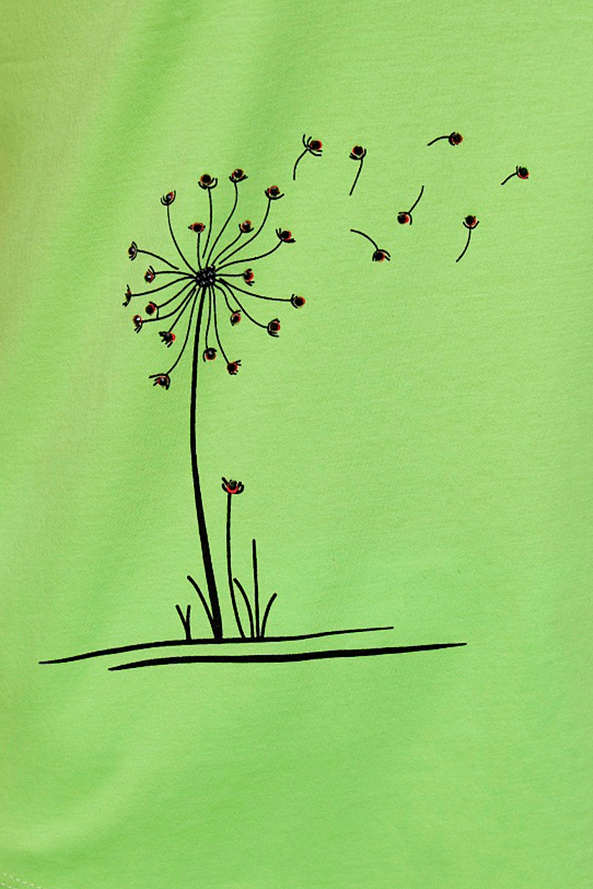 Футболка с лаконичным принтом, 46р