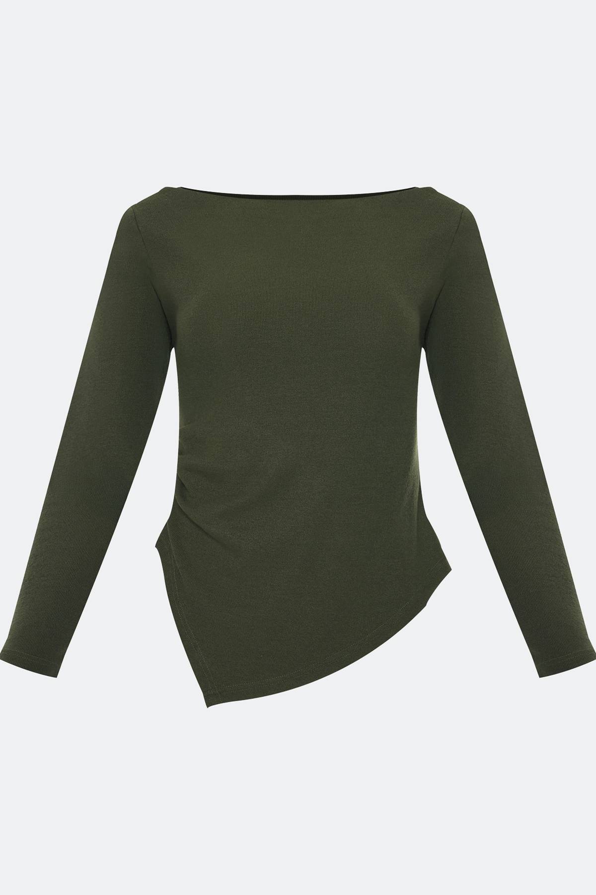 Лимитированная серия джемпер хаки с палантином, 48