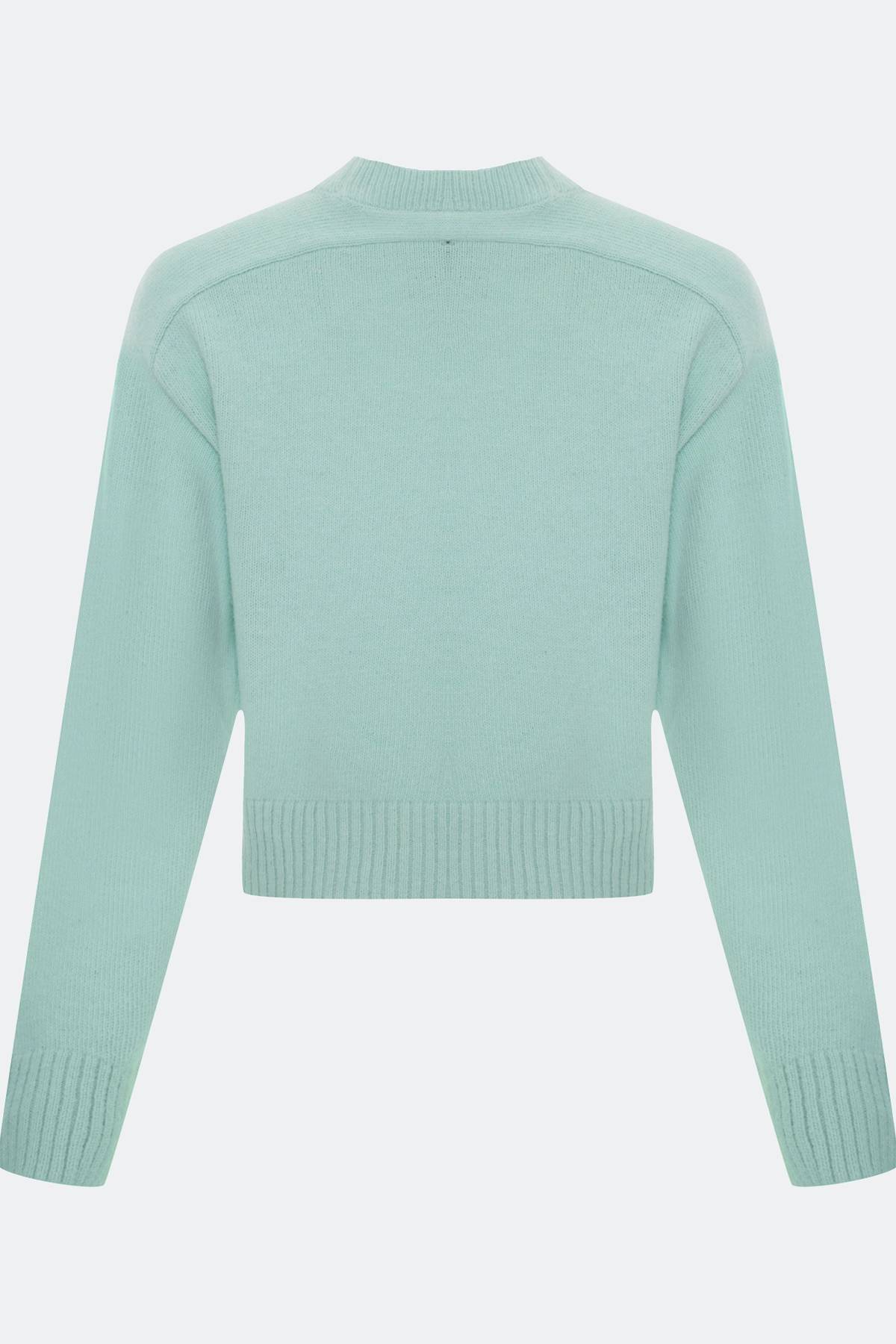 Лимитированная серия пушистый джемпер с ангорой и ремень, 40