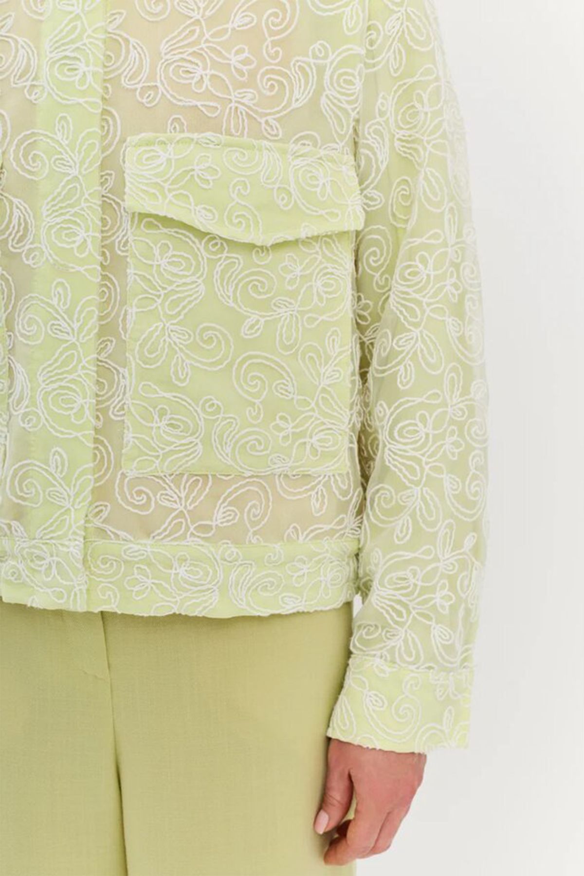 Жакет с флоральным дизайном, 48р