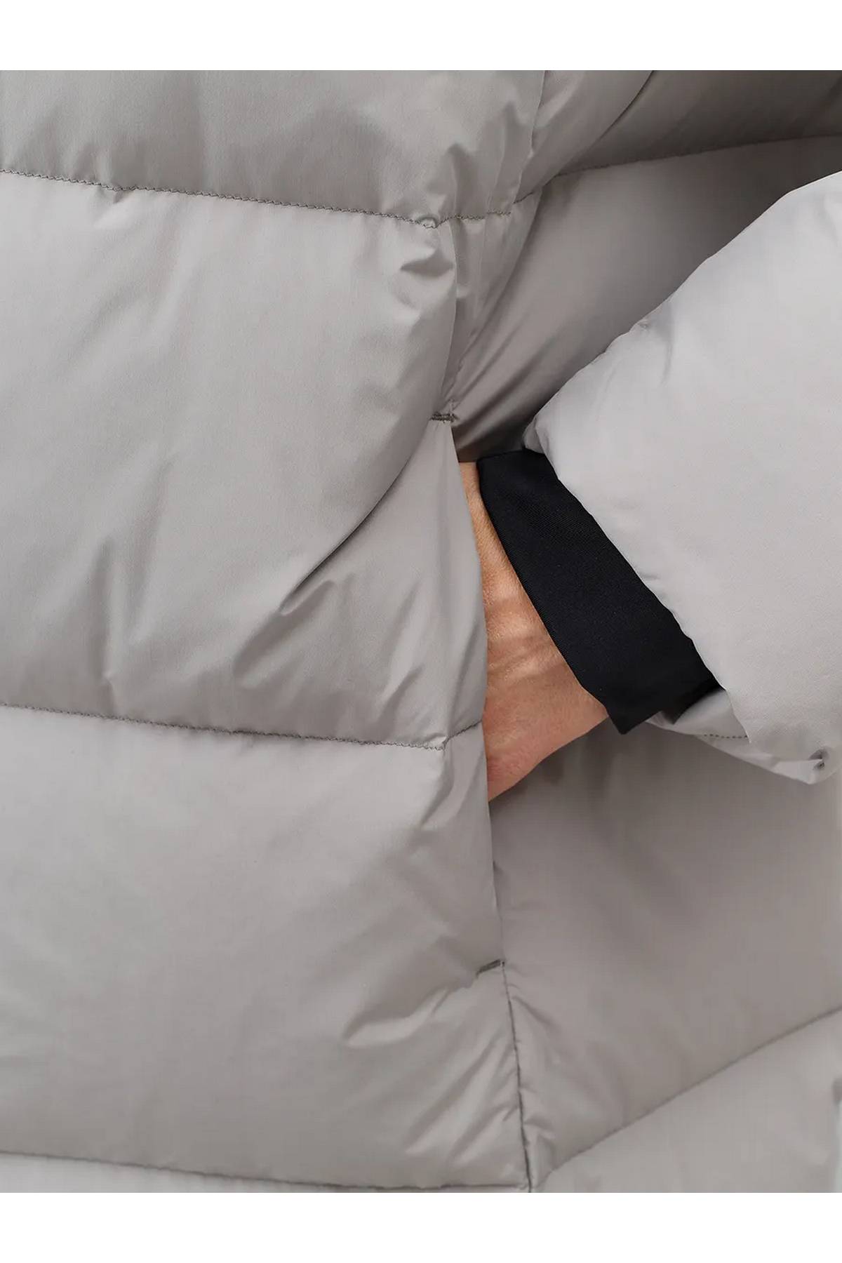 Лимитированная серия длинный пуховик на натуральном утеплителе и палантин, 48