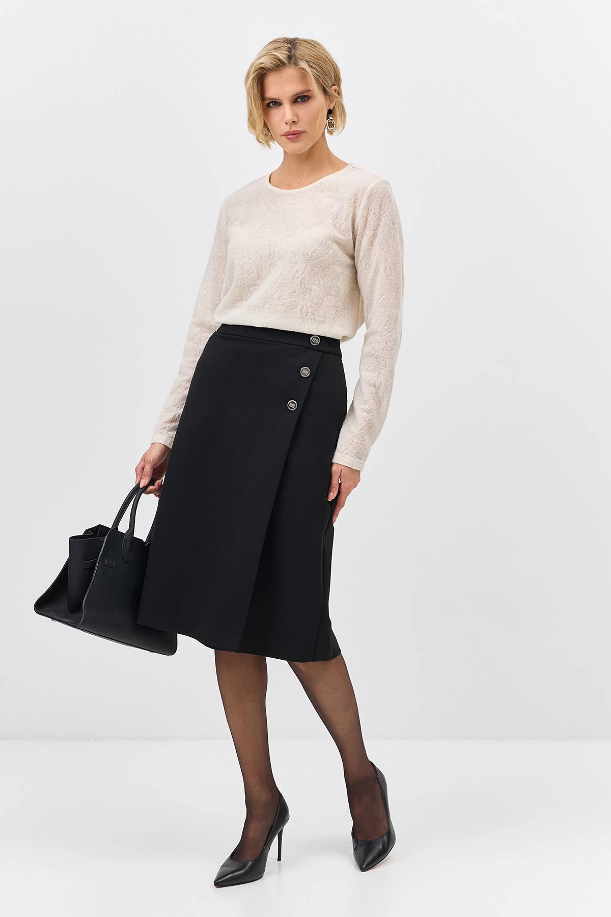 Лимитированная серия ажурный лонгслив и ремень, 34