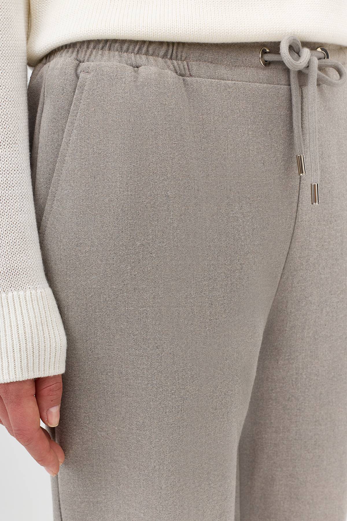 Лимитированная серия комфортные брюки с шерстью и ремень, 34