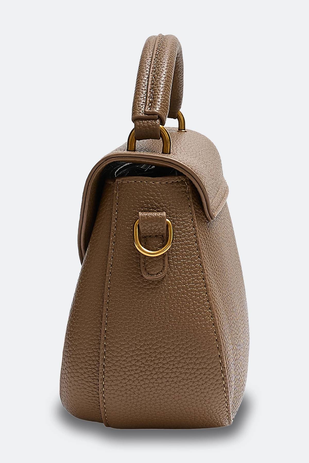 Сумка с округлой формой и металлической застёжкой, One