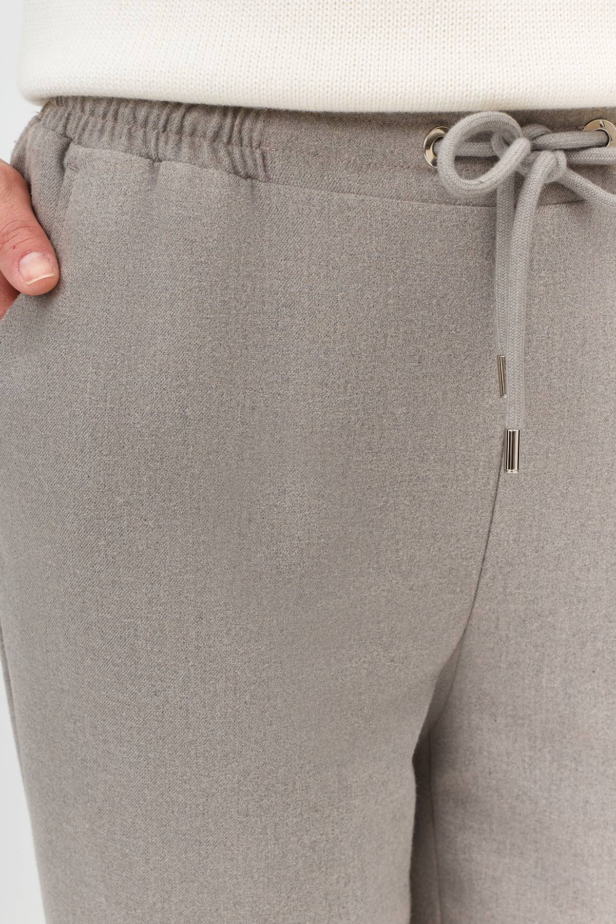 Лимитированная серия комфортные брюки с шерстью и ремень, 34