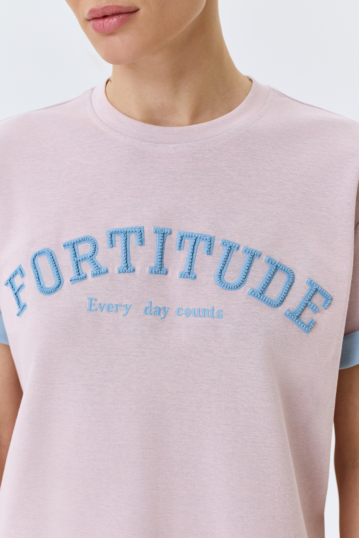 Прямая футболка в стиле "College", 50