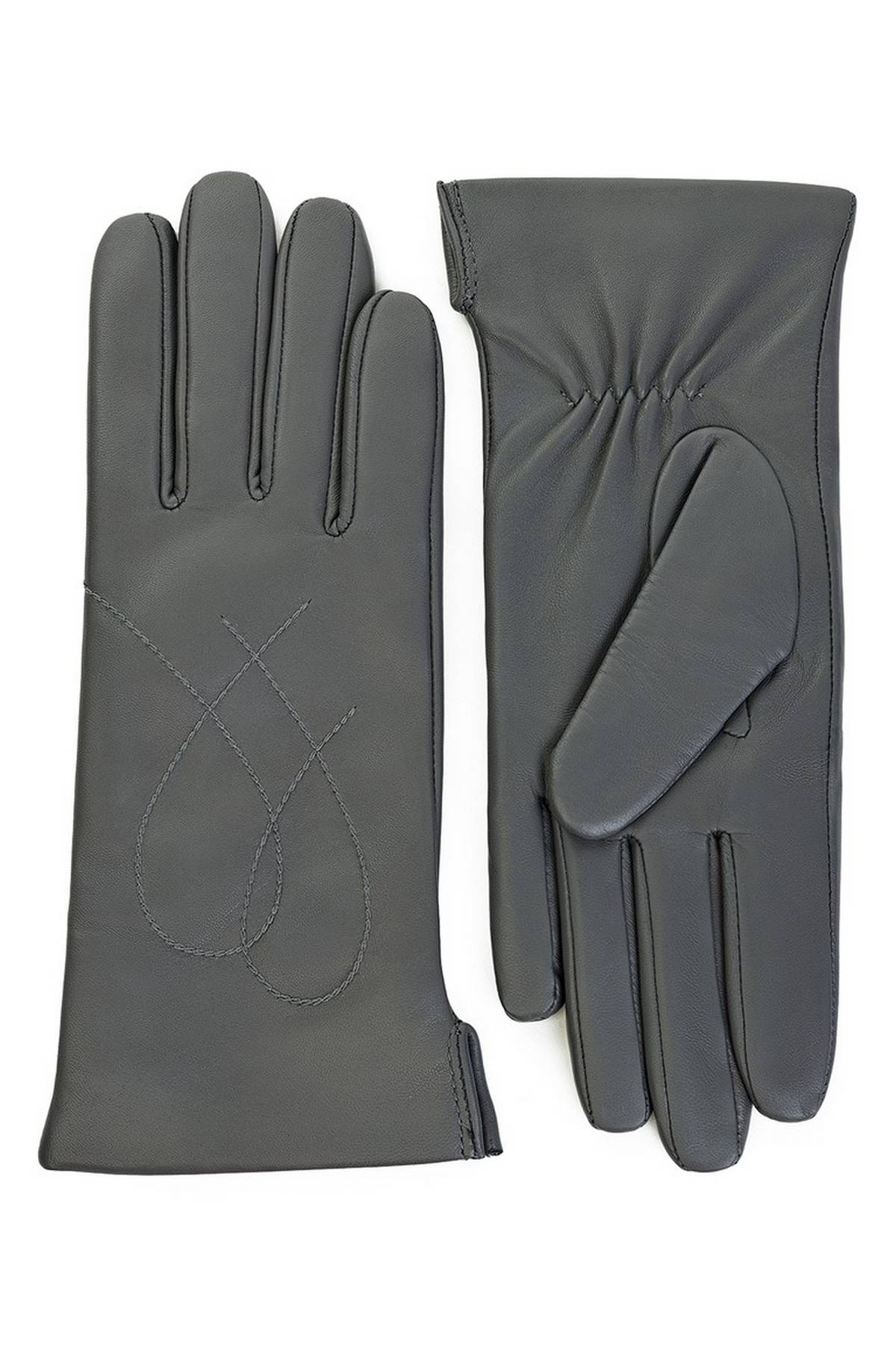 Перчатки темно-серые, 6,5