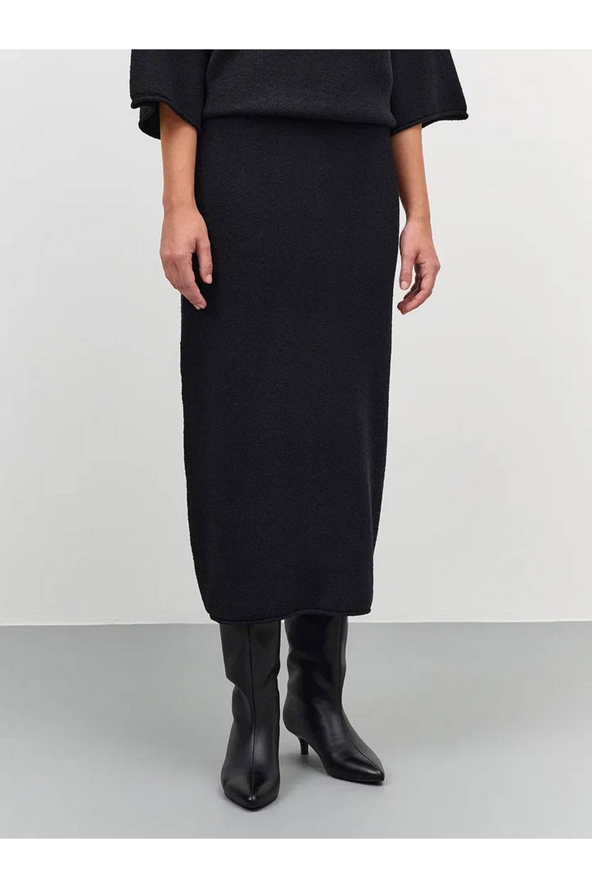 Элегантная юбка-макси с высокой талией, 40