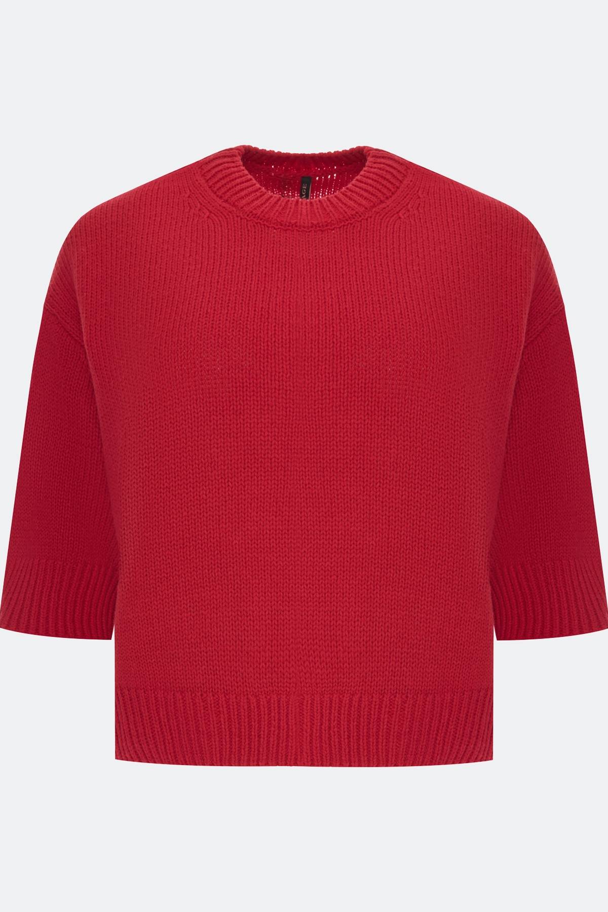 Лимитированная серия красный джемпер с ремнем, 40