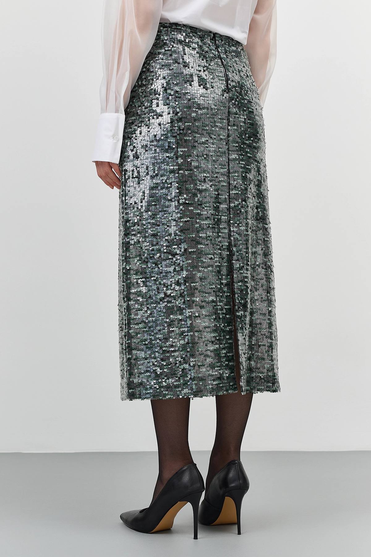 Мерцающая юбка с пайетками, 52