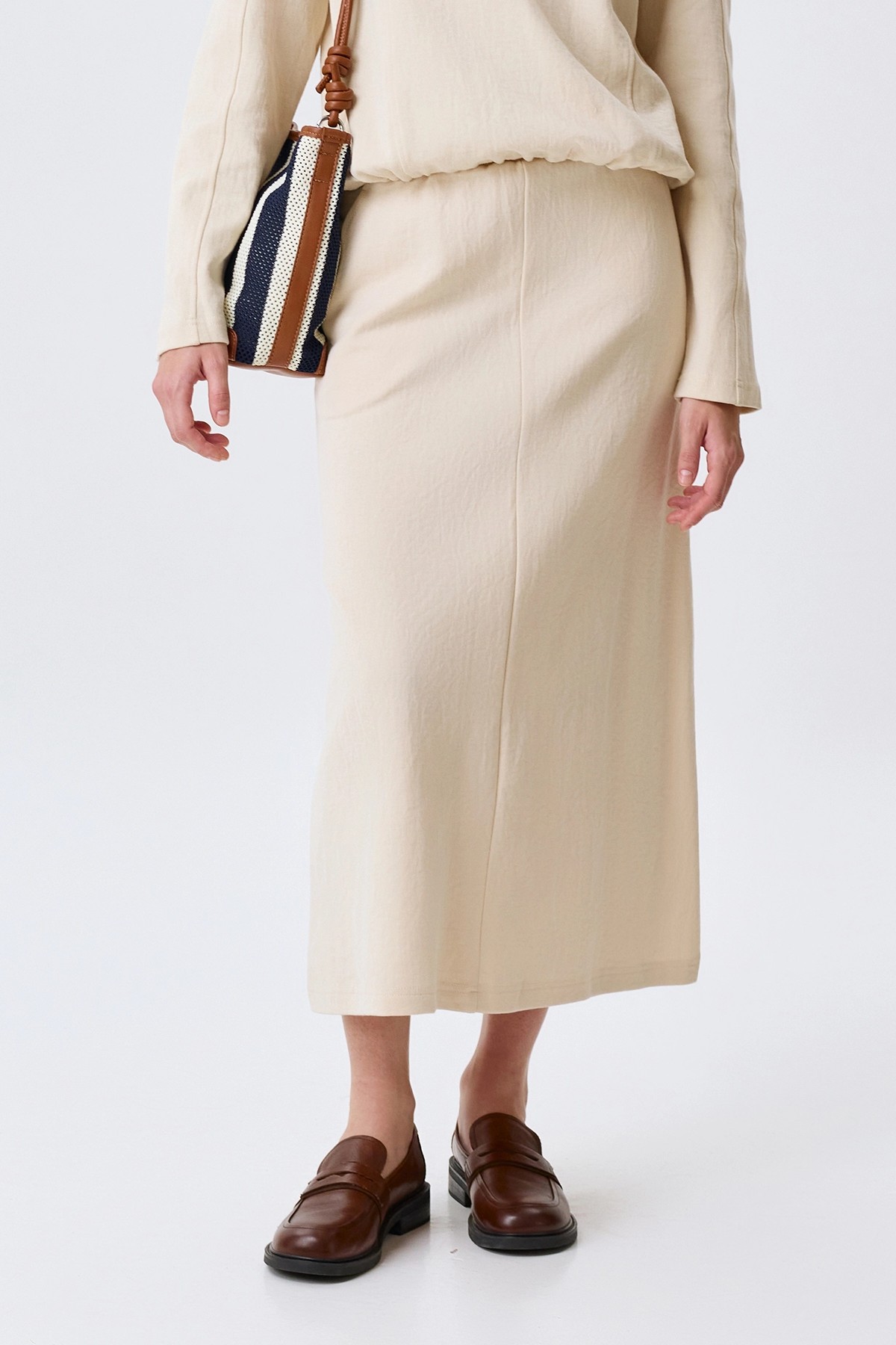 Трикотажная юбка А-силуэта, 40