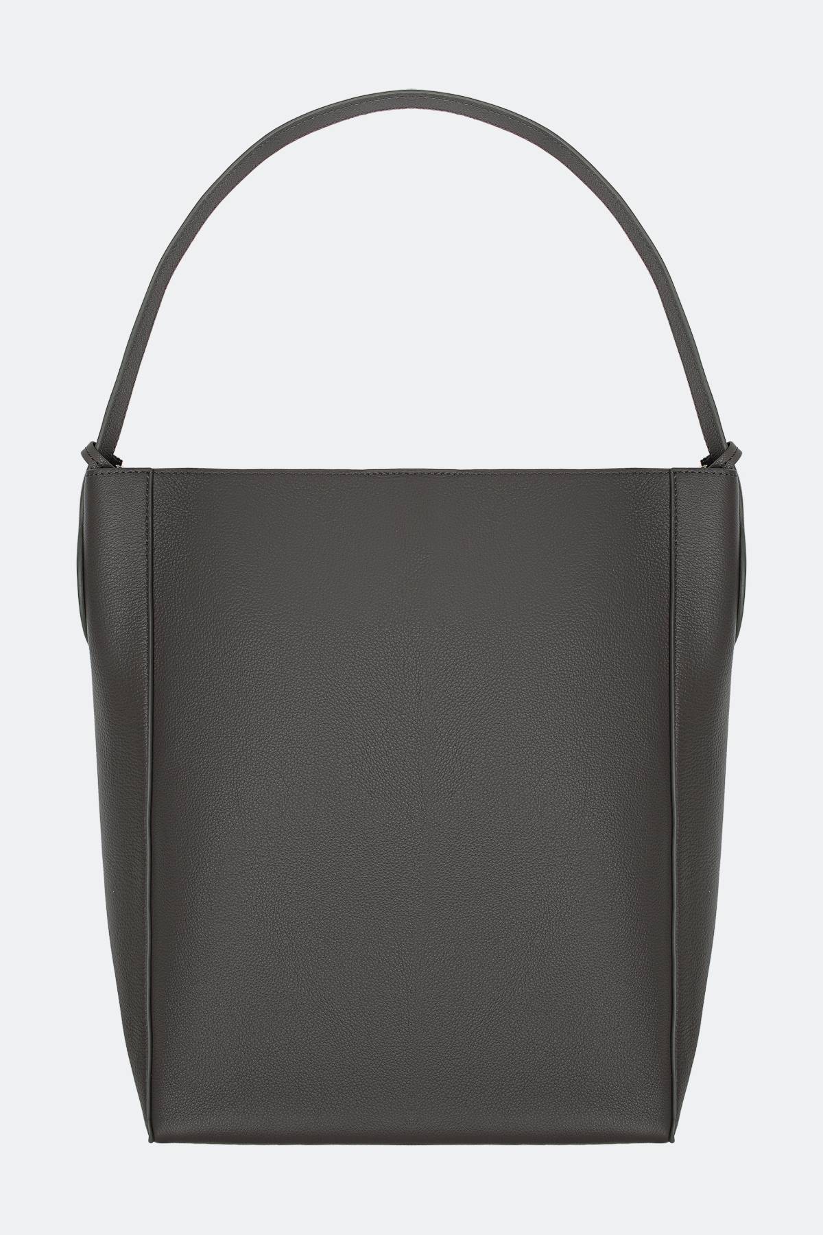 Кожаная сумка с короткой ручкой и кошельком, One