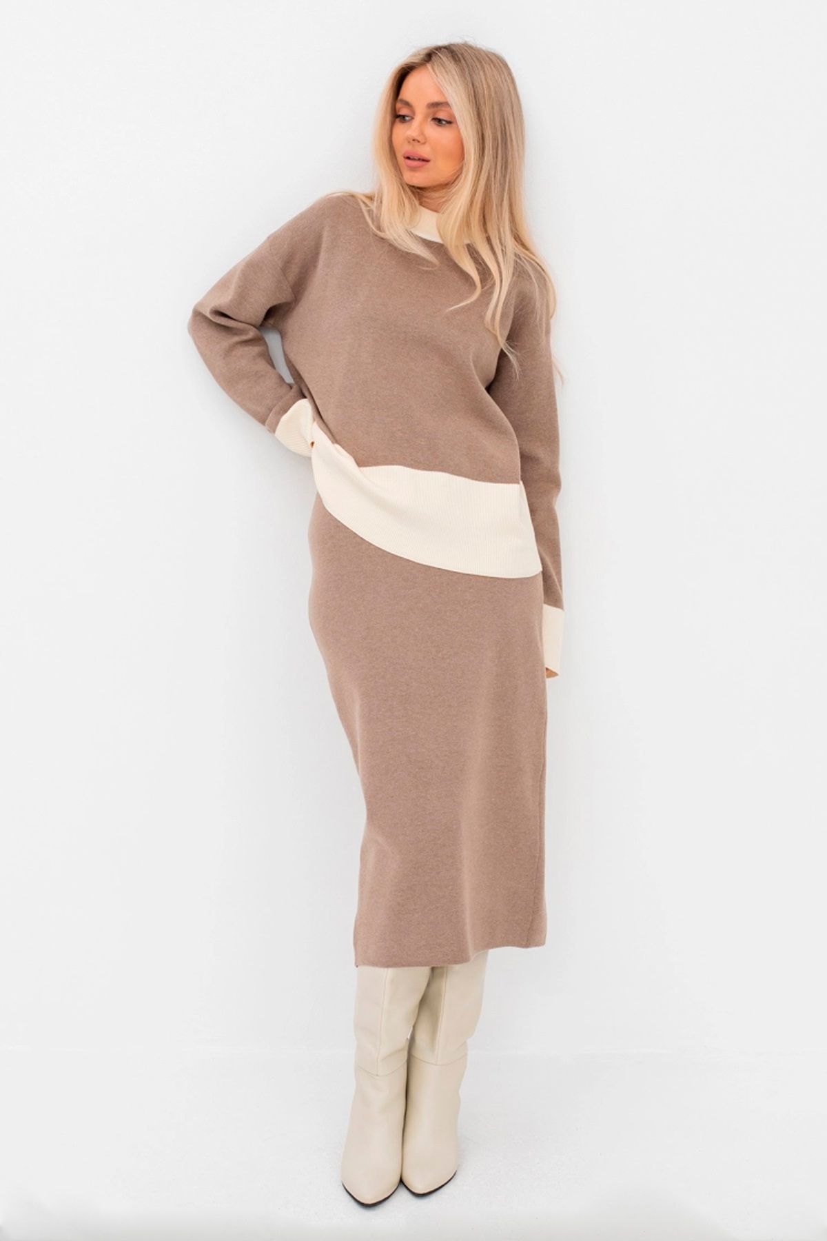 Яркая трикотажная юбка, 42р