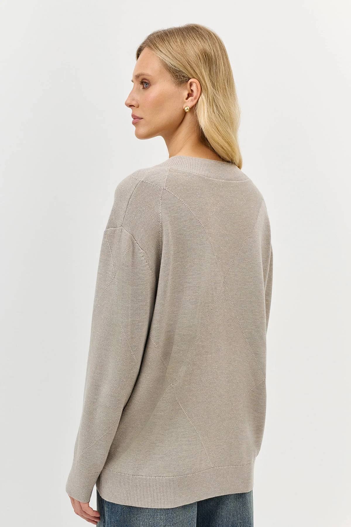 Джемпер с укороченными рукавами, 40