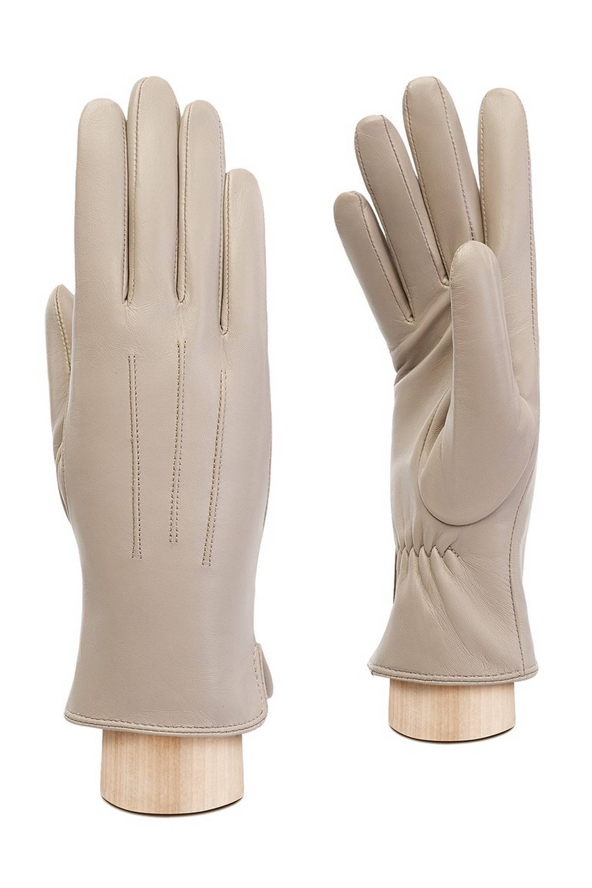 Перчатки серо-бежевые, 6,5