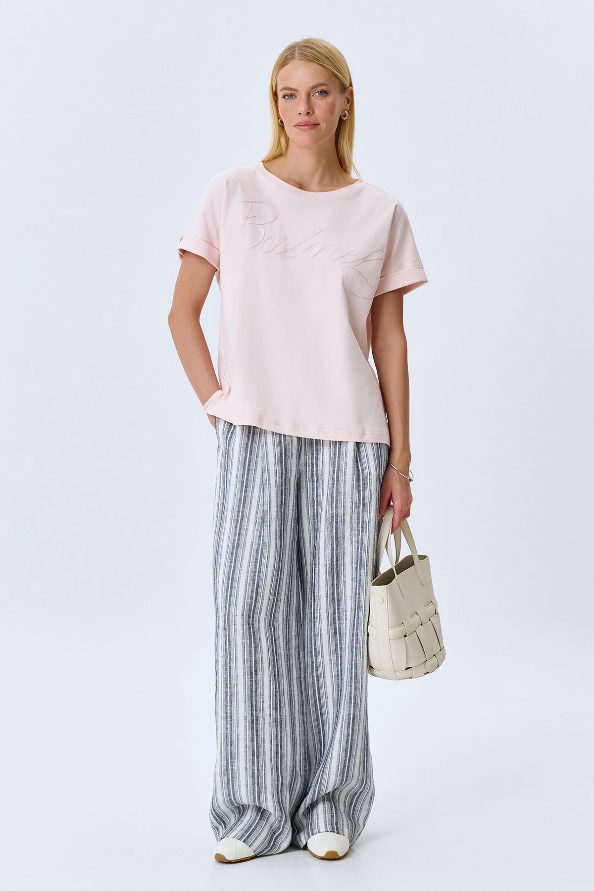 Свободная футболка из 100% хлопка, 46