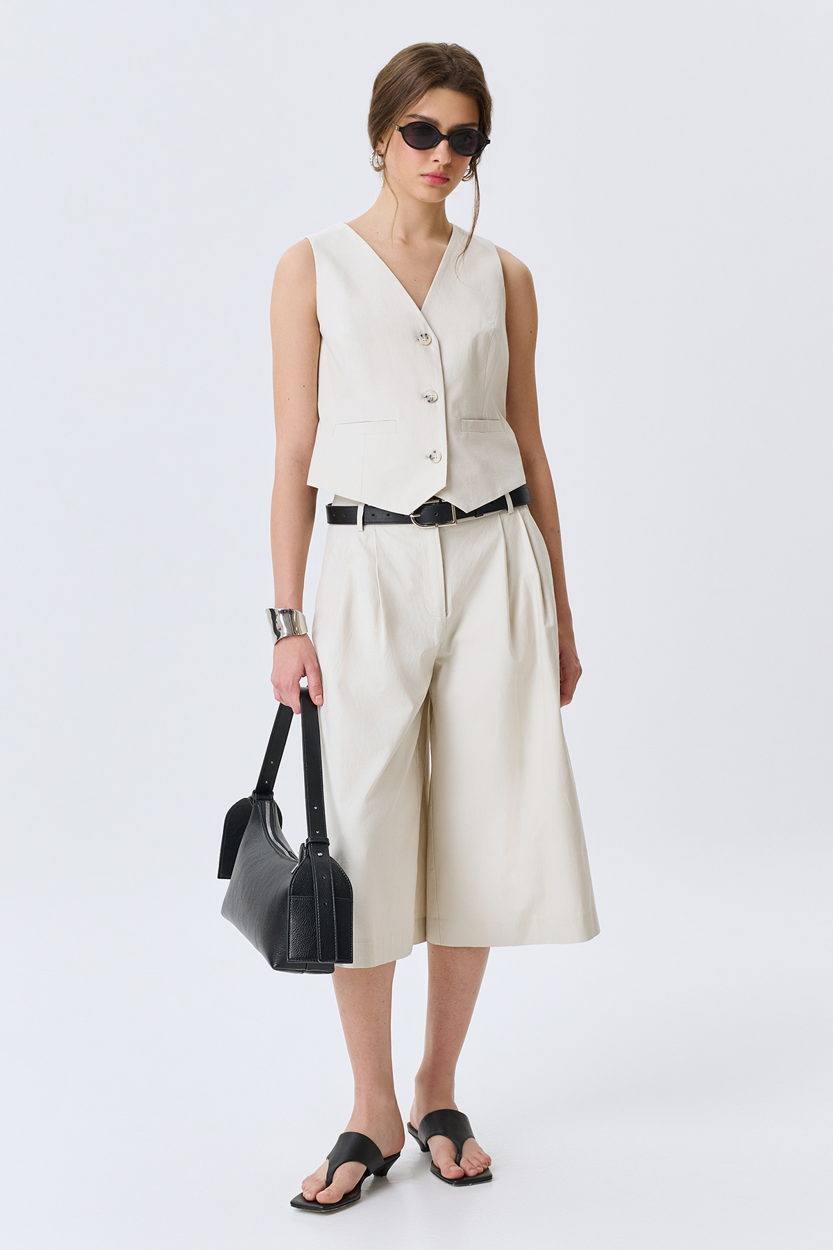 Классический жилет из лиоцелла и хлопка, 52