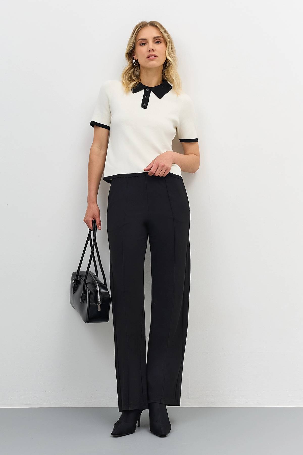 Лимитированая серия поло с контрастными деталями и ремнем, 46