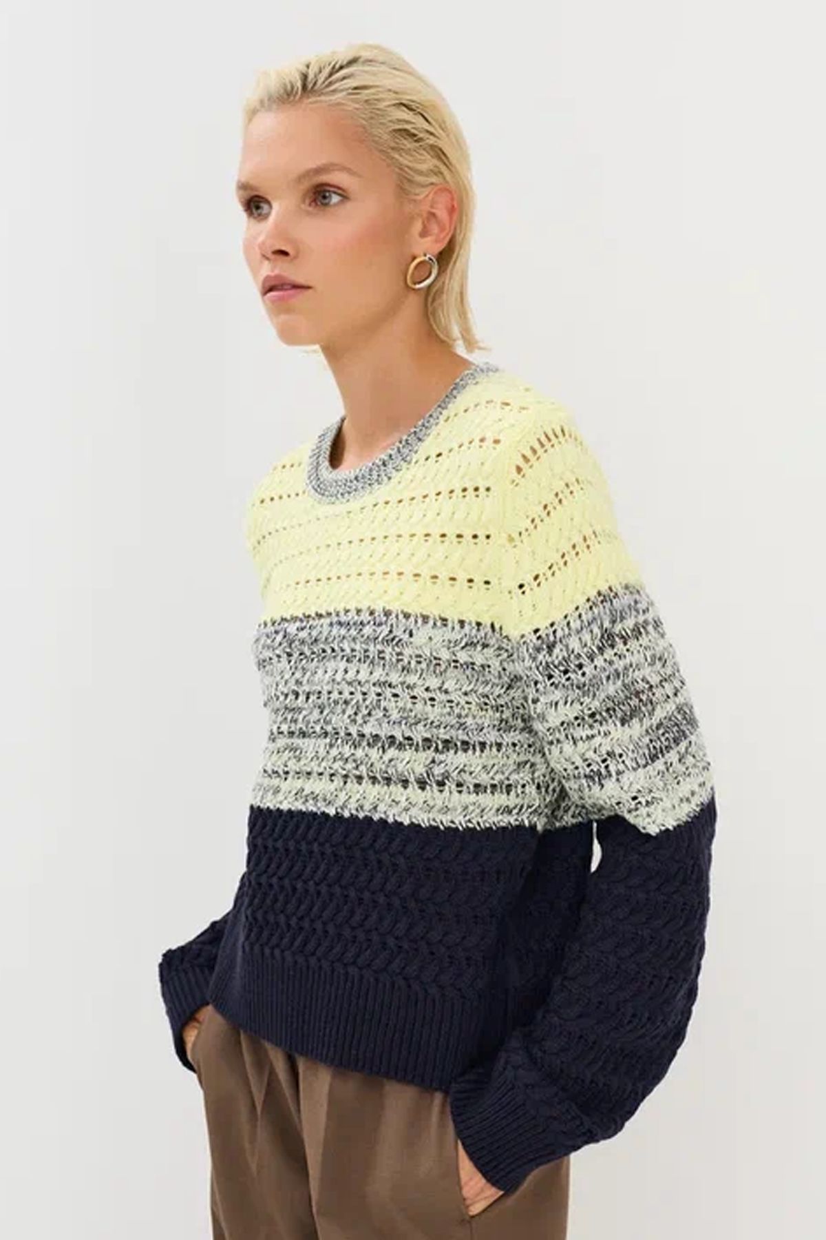 Трикотажный джемпер с рукавом реглан, 42р