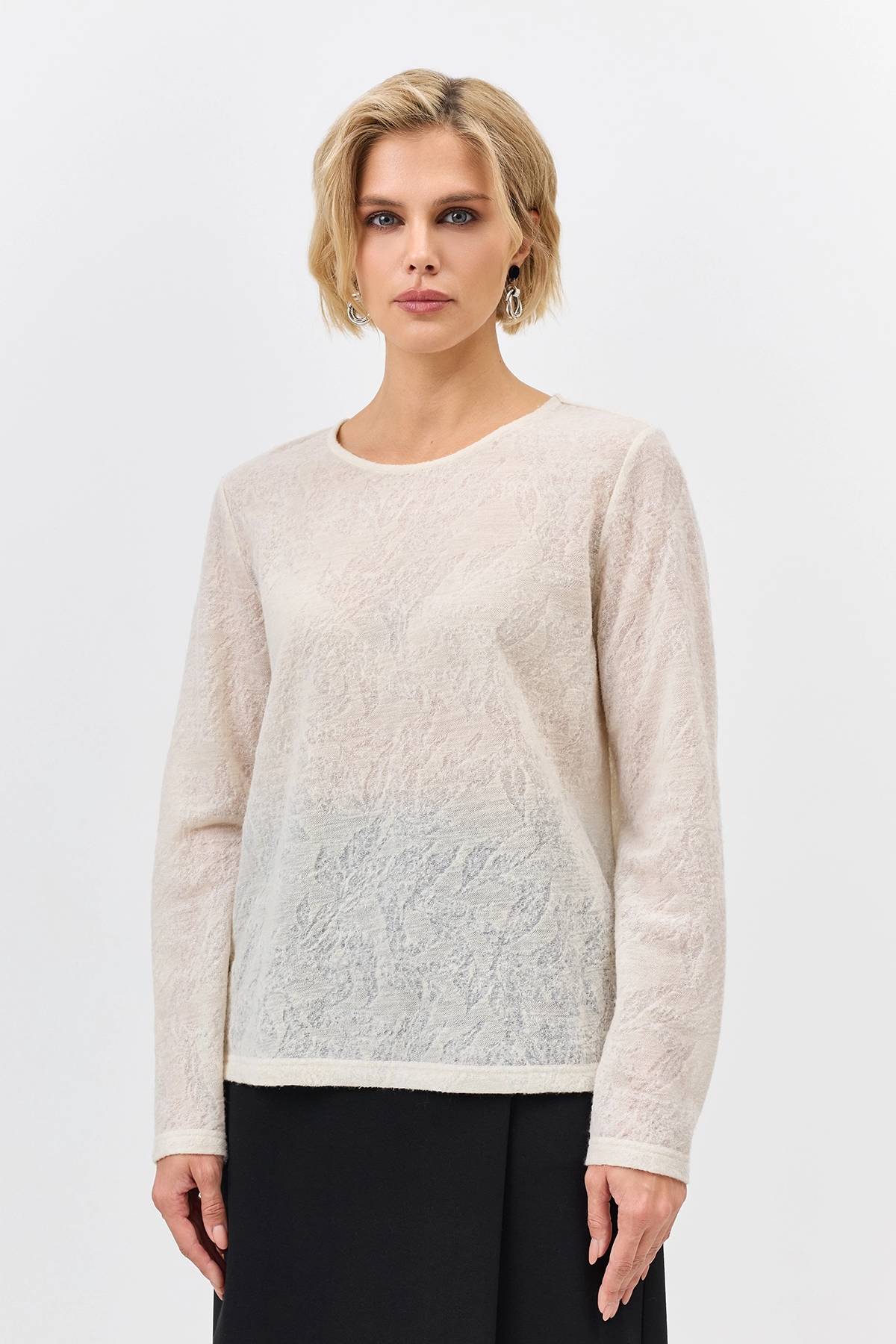 Лимитированная серия ажурный лонгслив и ремень, 34