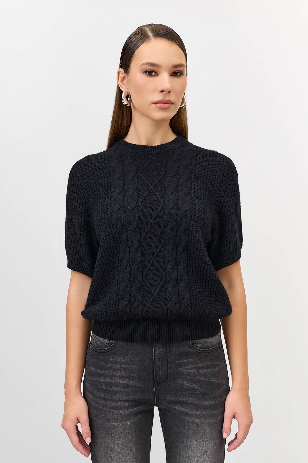 Лимитированная серия свитер со съемными рукавами и ремень, 40