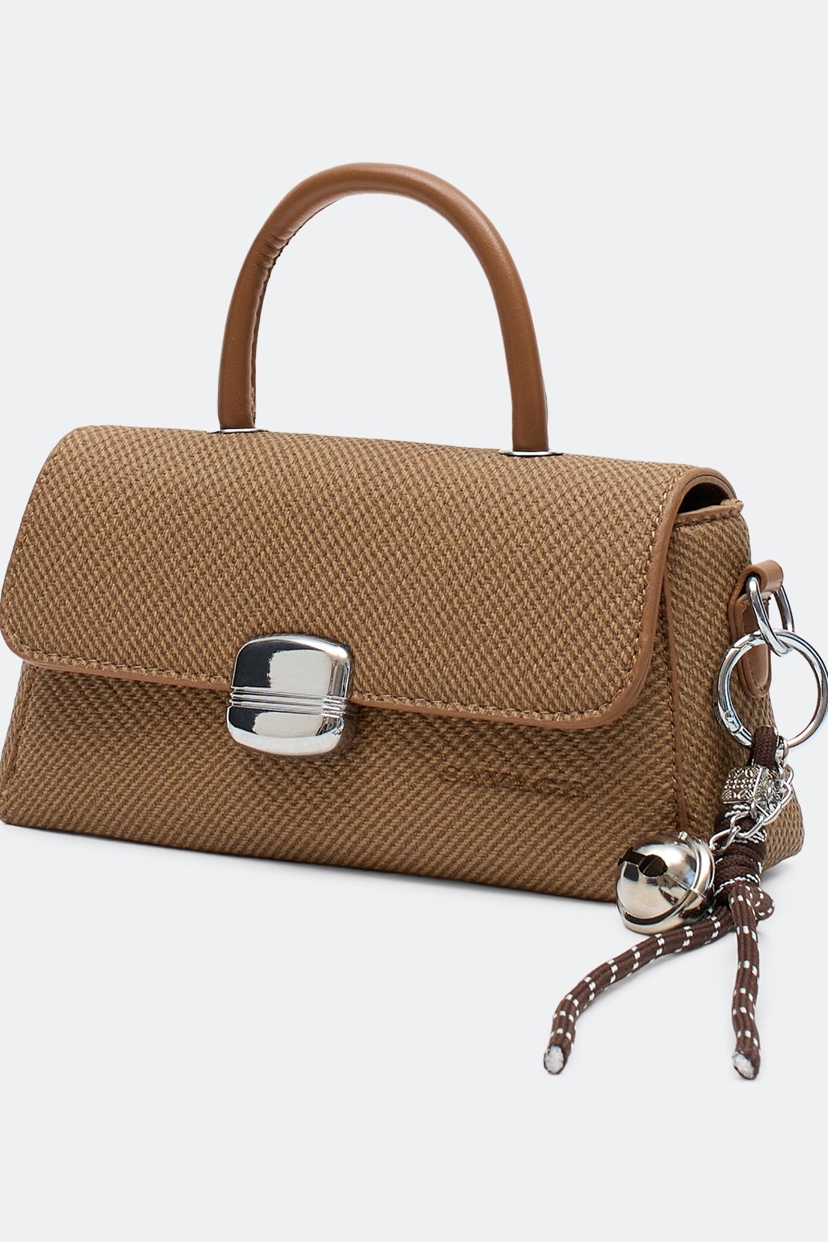 Сумка-багет с обвесом, One