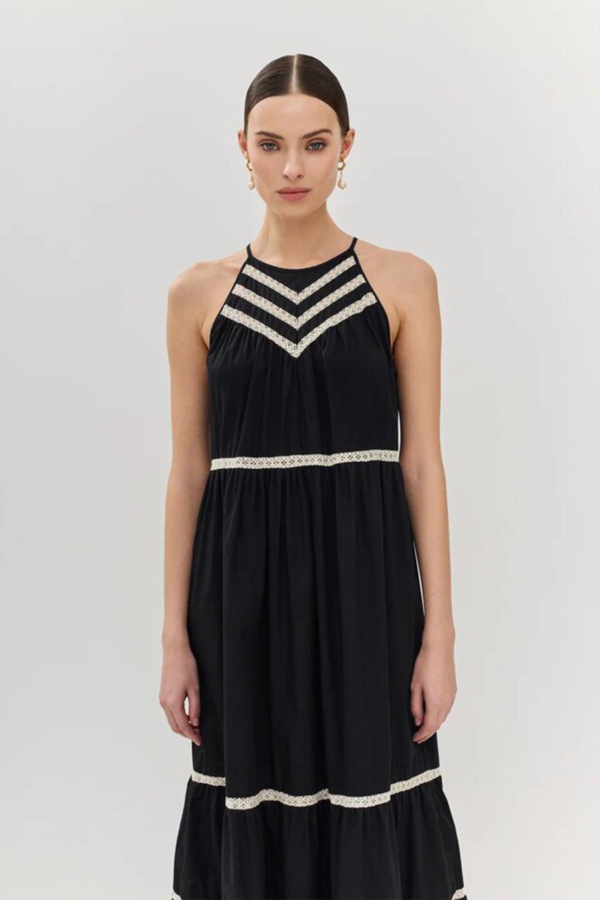 Свободное платье с узором, 42р