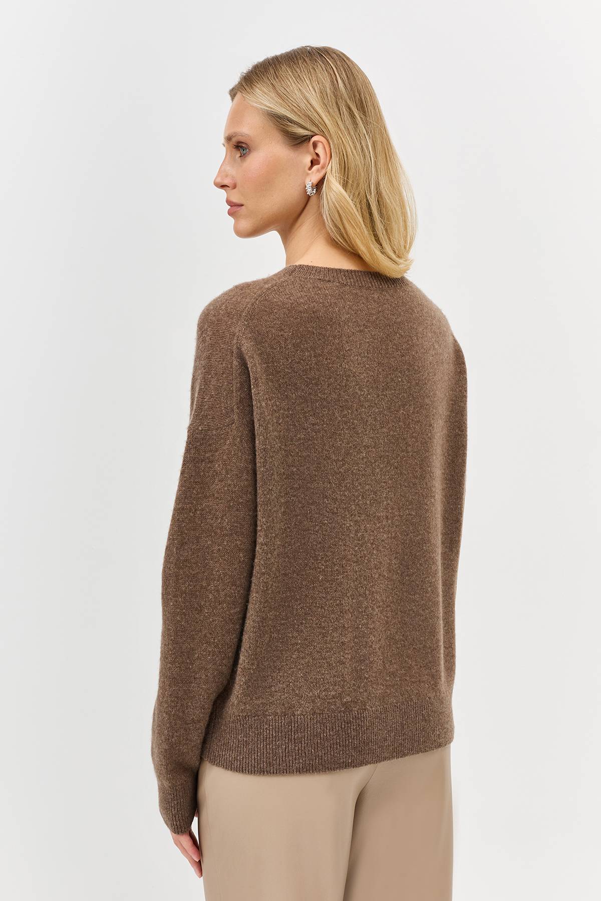 Лимитированная серия уютный джемпер из 100% кашемира и ремень, 34