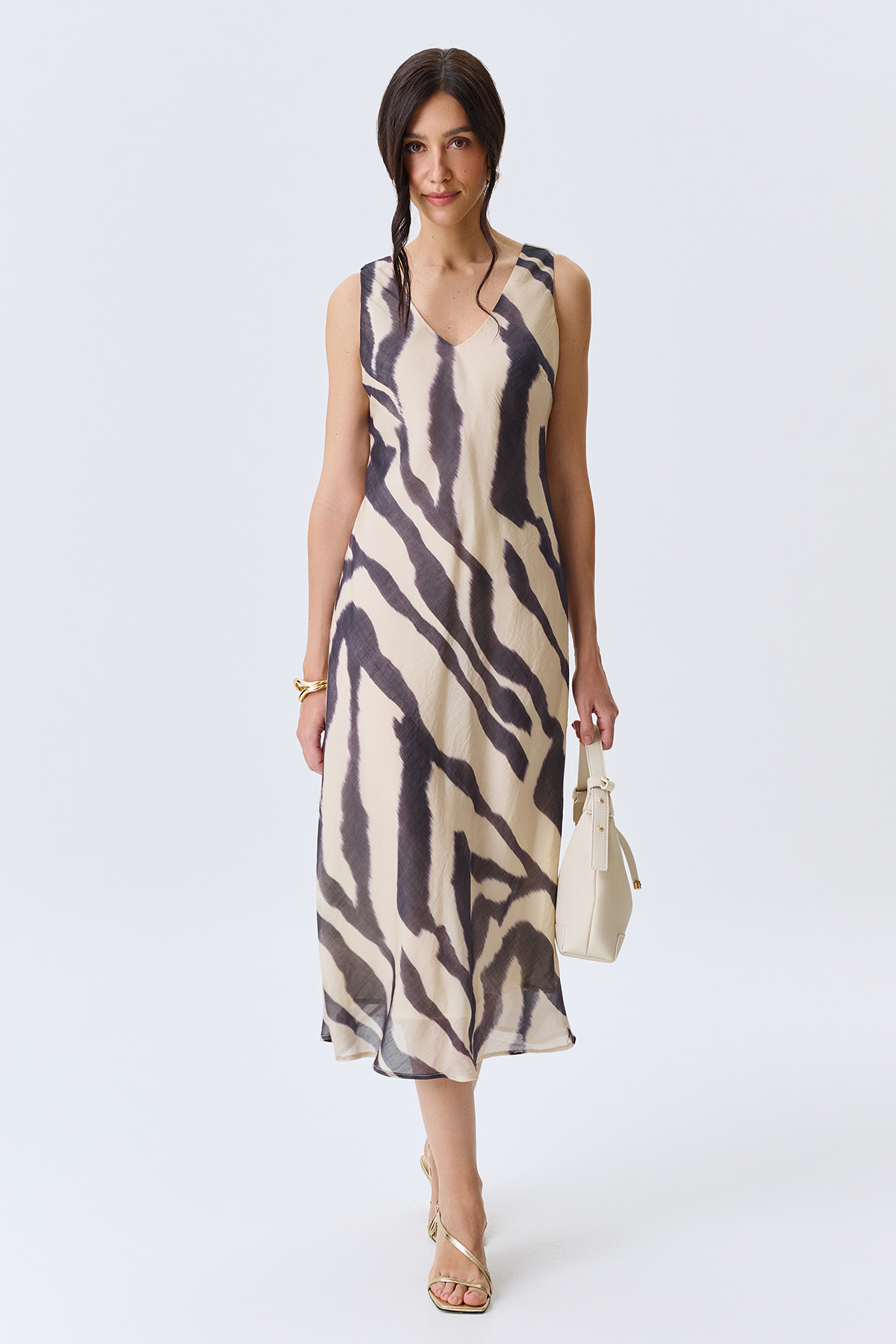 Платье-макси из тенселя, 50