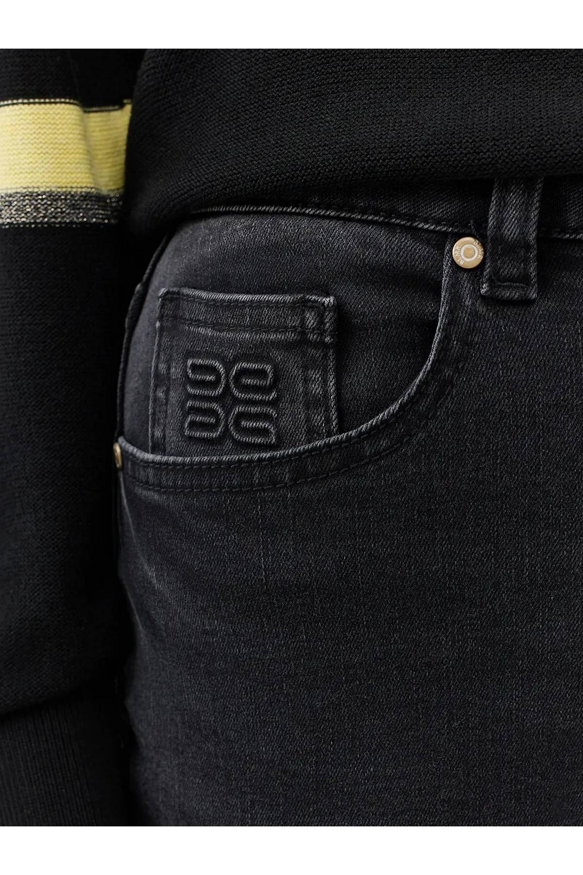 Утепленные широкие джинсы, 34