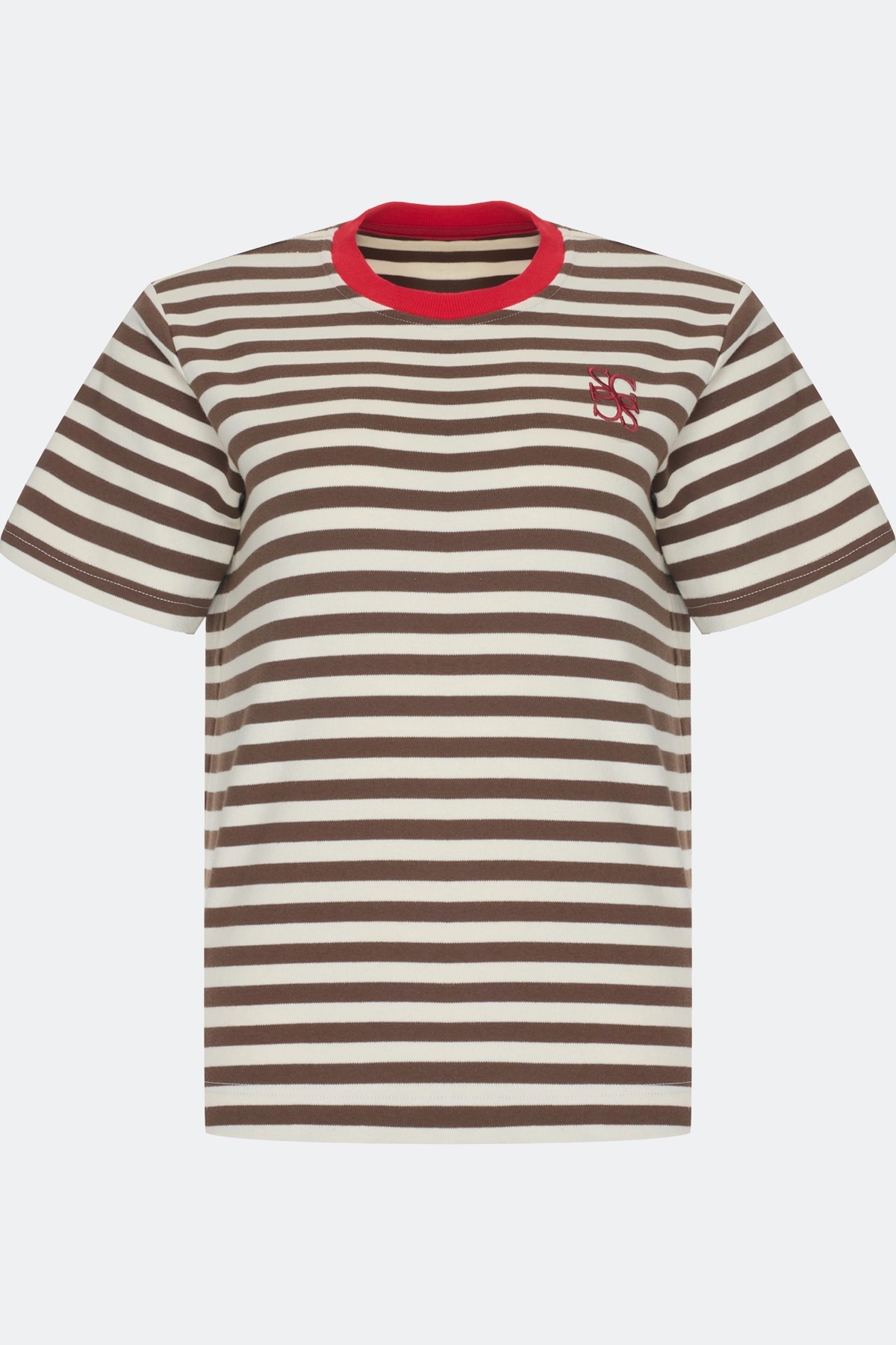 Яркая футболка в полоску, 46