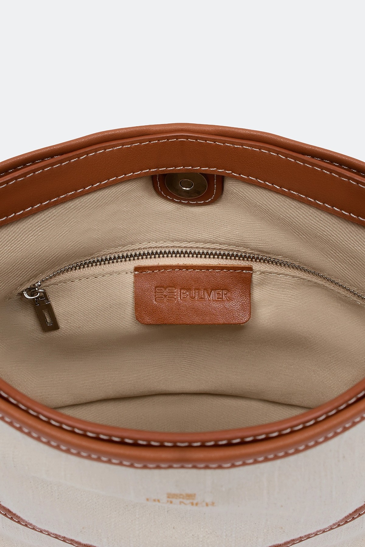 Комбинированная льняная сумка, One