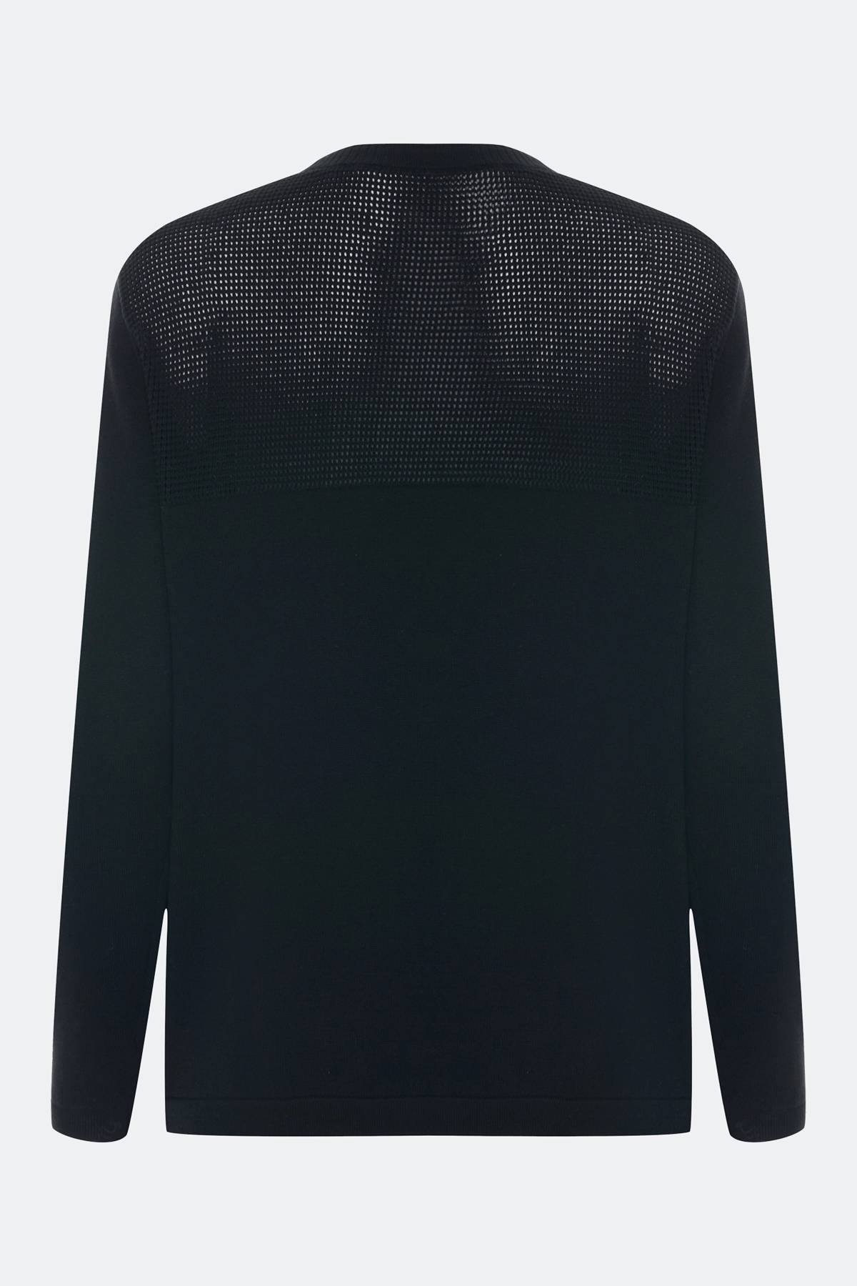 Лимитированная серия вязаный джемпер в черном цвете с ремнем, 34