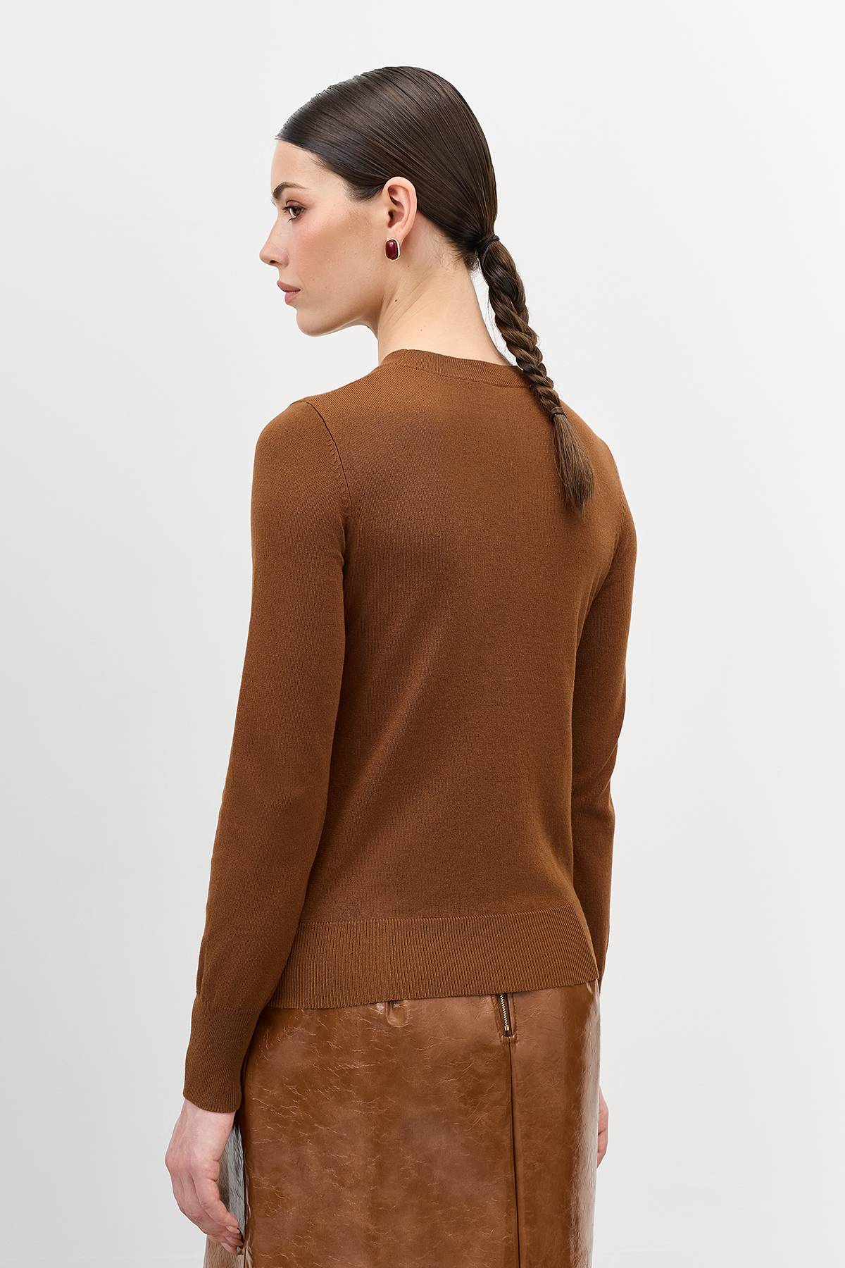 Базовый вязаный джемпер, 42